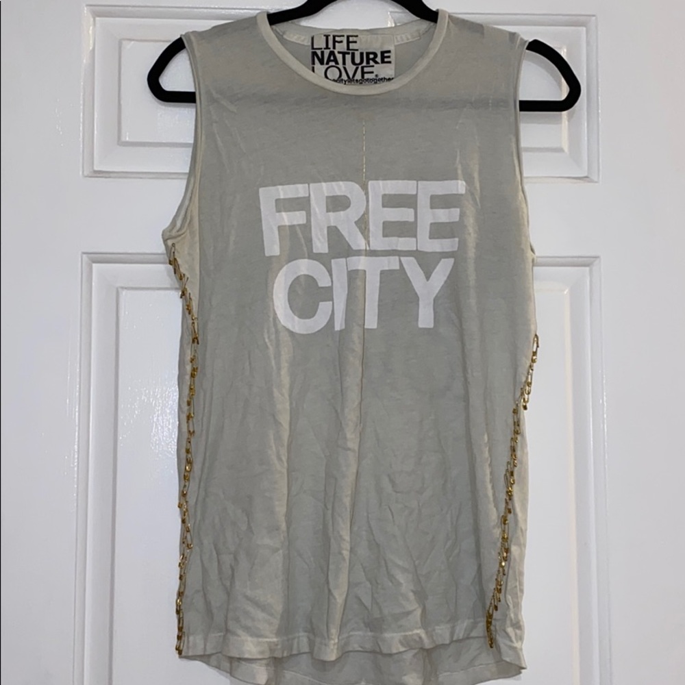 FREECITY Safety Pin Tank Top